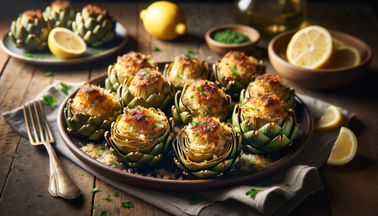 Greek Baked Parmesan Artichoke Hearts 2
