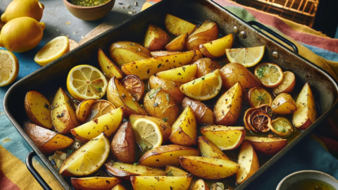 Greek Lemon Potatoes