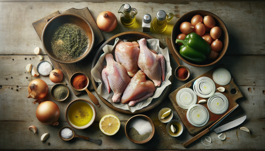 Ingredients for greek slow cooker chicken