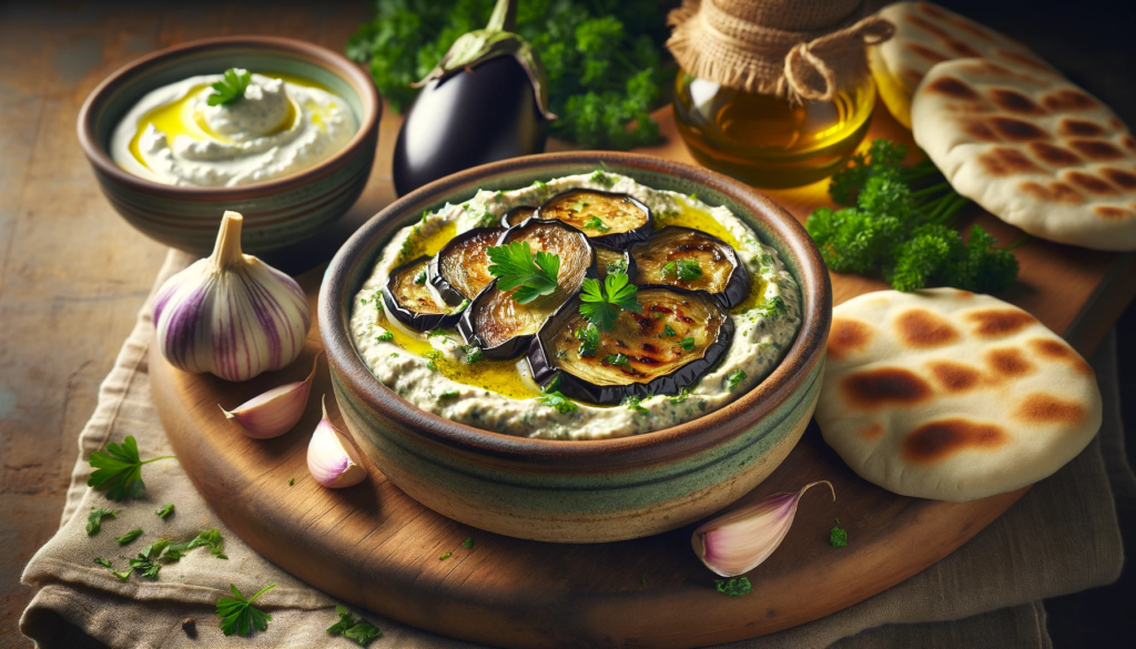 Melitzanosalata μελιτζανοσαλάτα a traditional greek eggplant dip