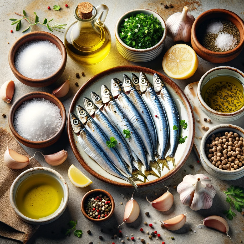 Photo of fresh anchovies