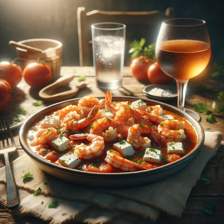 Shrimp Saganaki