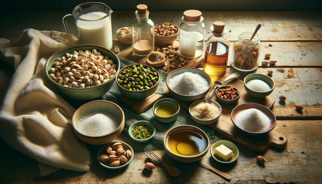 Ingredients for coconut baklava