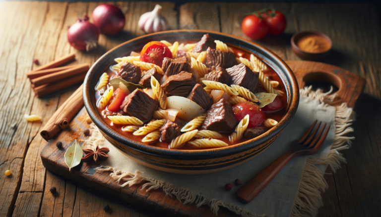 Giouvetsi Greek Beef Stew with Orzo Pasta