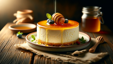 Greek Yoghurt Cheesecake with honey
