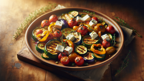 Roasted Vegetables with Feta and Thyme 1