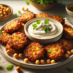 A serving of chickpea fritters revithokeftedes