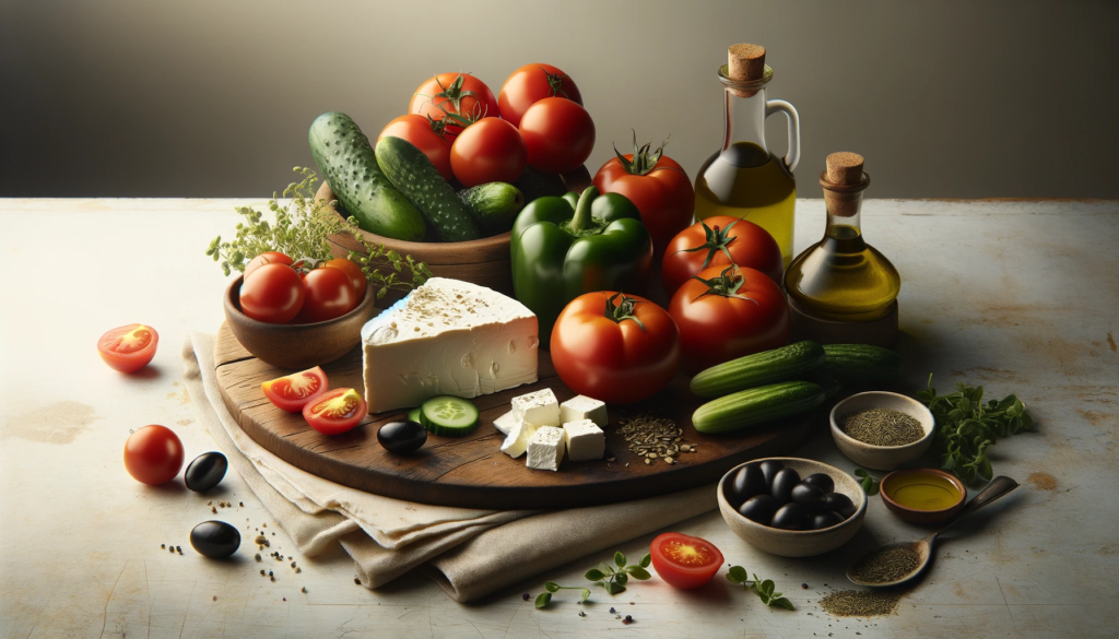 Horiatiki: traditional greek salad recipe 3 Ingredients for a greek salad