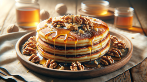 photo of traditional Greek Tiganites pancakes